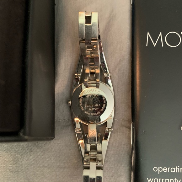 Movado Amorosa Ladies Diamond Set Wrist Watch - Picture 5 of 9